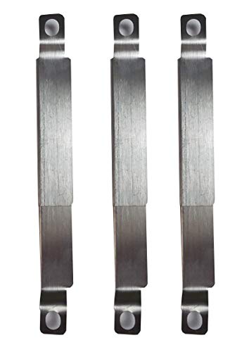 DcYourHome (3-Pack) Replacement Parts-Universal Adjustable Crossover Channel/Tubes for Nexgrill 720-0830h, Thermos 461442114, Charbroil 463241113,Etc.(Adjusts Length from 5 to 9.5 inch)