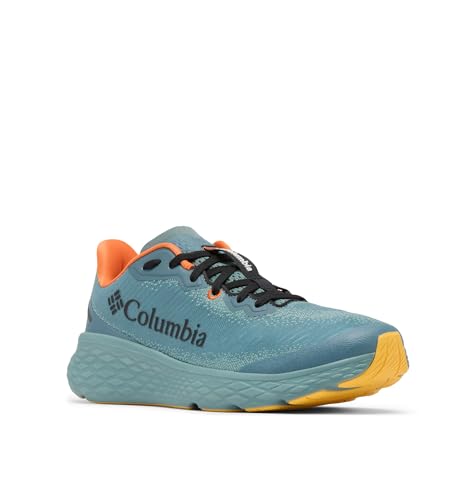 Columbia Men's Konos Featherweight Running Shoe, Metal/Tangy Orange, 7