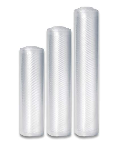 CASO Profi- Folienrollen Set 4 / 1 St. 20x600 cm, 1 St. 25x600 cm, 1 St. 30x600 cm 150µm, für Vakuumierer… – Bild 3