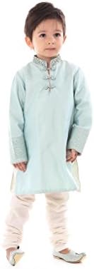 Kidology Baby Boys' Peacock Collar Kurta