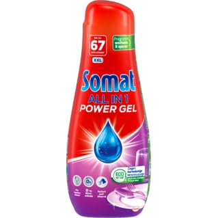 Somat All in 1 Power Gel (67 Spülgänge), Geschirrspülmittel für kraftvolle Reinigung und strahlend sauberes Geschirr, sogar im Eco-Programm & bei niedrigen Temperaturen 4