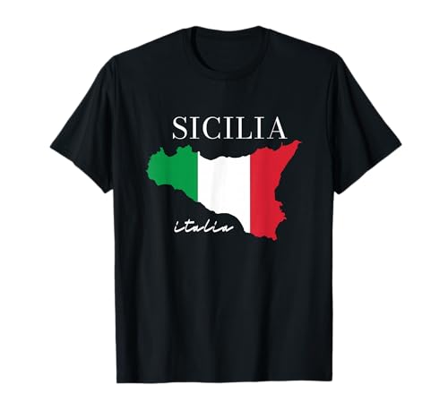 Sicilia Map Italia Flag | Sicilia Island | Proud Sicilian T-Shirt