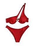Lilosy Sexy Underwire Push Up Ribbed Cutout One