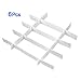 TOOGOO(R) White Plastic DIY Grid Drawer Divider Storage Organizer for Home