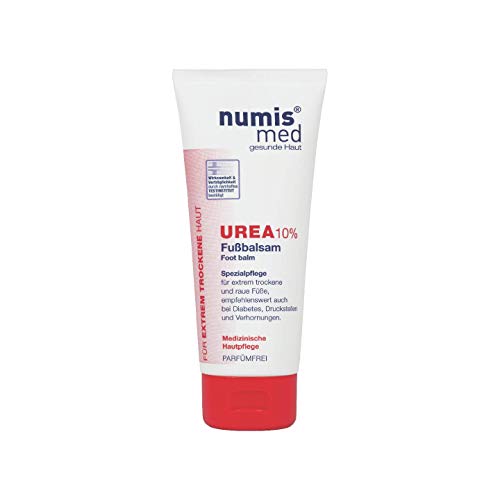 Urea 10% Foot Balm Vegan Cruelty Free Paraben Free Imported from Germany Repairs, Hydrates And Protects Extremely Dry Sensitive Skin Numis Med 100 ml