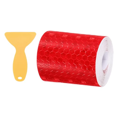 PATIKIL 2" x10ft Reflective Tape Waterproof Self Adhesive Tape Red at Amazon