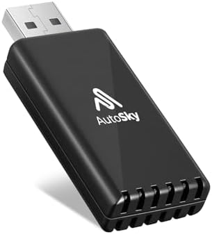 Wireless CarPlay Adapter - Newest and Fastest 5Ghz - AutoSky - Plug and Play - U