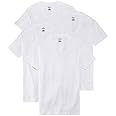 Stafford 4-Pack Men's Blended Cotton V-Neck T-Shirts White (L) | Amazon.com
