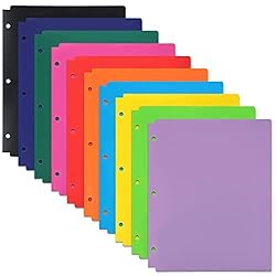 EOOUT 10 Pack Binder Folders 2 Pocket File Folders