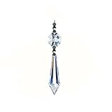 Magnificent Crystal Suncatcher 38mm Clear Crystal U-drop Icicle Prisms with 14mm Octagon Crystal By CrystalPlace