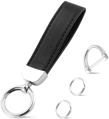 Amazon.com: Wisdompro Genuine Leather Car Keychain, Universal Key