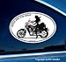 Motorcycle Decal - Woman Cruiser Rider - 