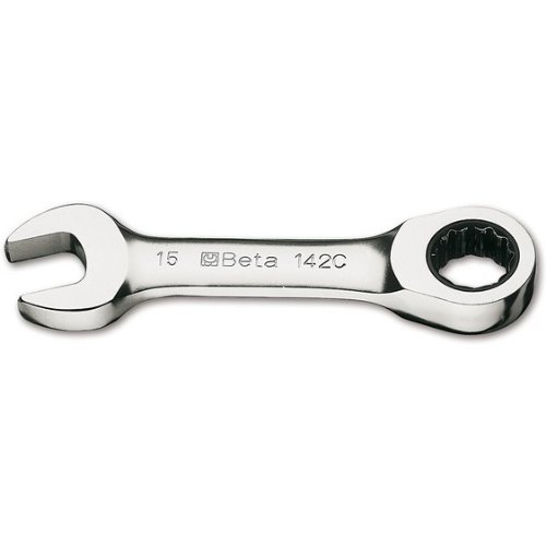 Beta 142C 14mm x 14mm Ratcheting Combination Wrench, Chrome Plated