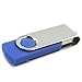 2GB USB 2.0 Flash Memory Drive Thumb Stick Swivel Design Blue