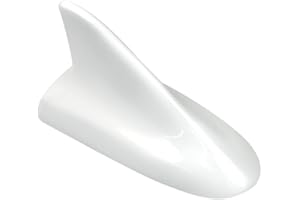 idain Auto Car Shark Fin Universal Roof Antenna Dummy Aerial for Decoration ONLY (White)