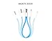 VOJO Portable Laptop Mac USB Hub 2.0 2 Port 2amp Splitter with Micro USB Data Charging Cable Short infiniteUSB [Blue], 8in Kindle Cord for Android, S5 S6 S4 S3 4 3 2, LG G4 G3 M8