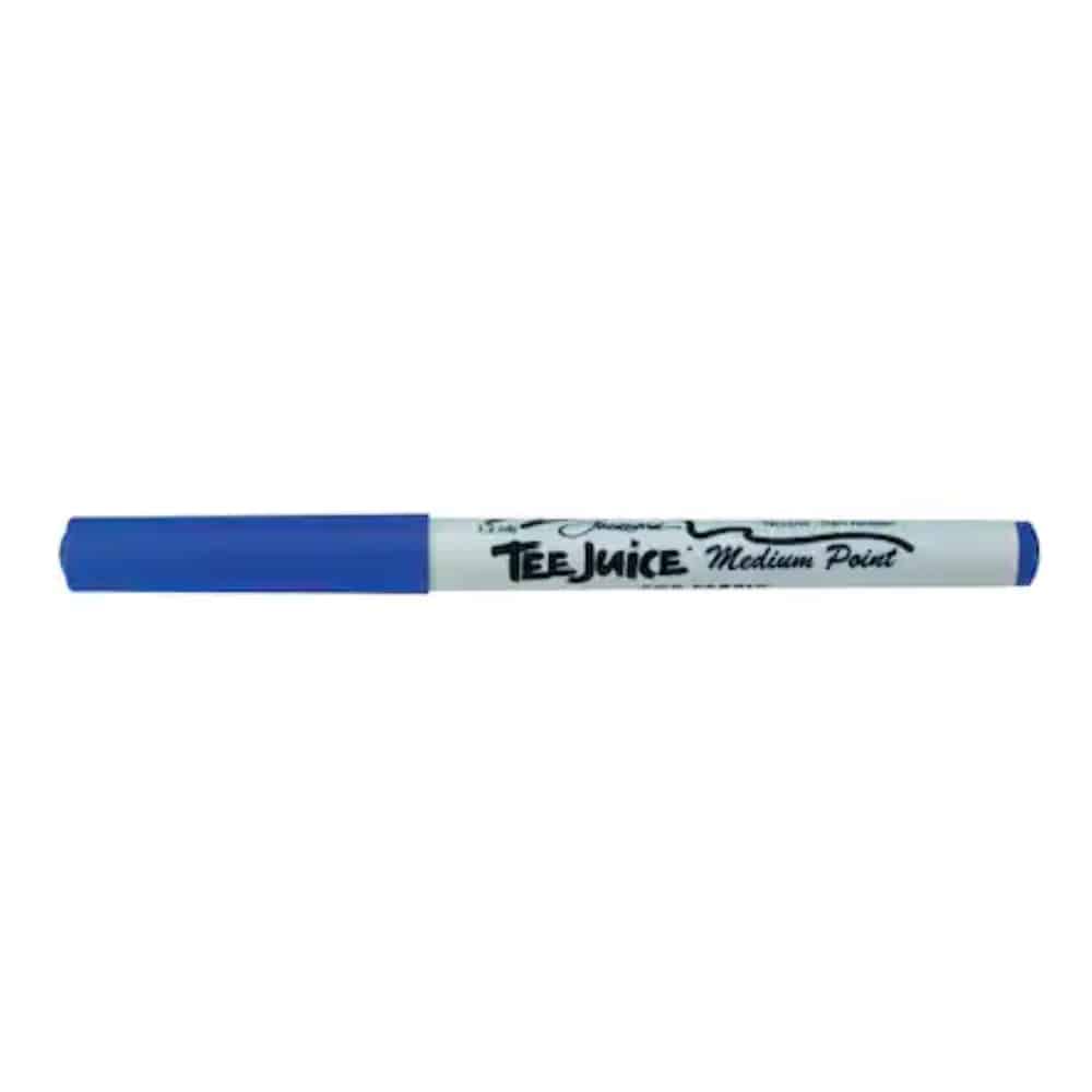 Jacquard Tee-Juice Fabric Marker, Permanent Blue Textile Pen for Vibrant No-Bleed Designs on T-Shirts, Clothing, and Canvas, Medium Tip for Art Crafts — image 1