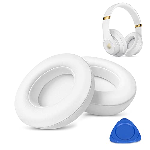 Photo 1 of HiFan Replacement Ear Pads for Beats Studio 2.0 & 3.0 Wired/Wireless B0500 / B0501 - Extreme Comfort Ear Cushions Replacement kit Noise Isolation Adaptive Memory Foam Ear Cover, 2 Peices (White)
