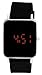 Moulin Unisex Digital One-Touch Silicone Black/Silver Watch #3388.75850