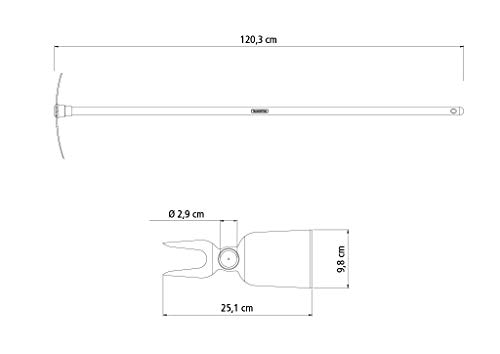 Garten Hacke (Doppelhacke, 120 cm) – Bild 4