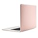 TOP CASE - Macbook Pro 15 Case Release 2017 & 2016, Rubberized Hard Case Cover for MacBook Pro 15-inch Model A1707 with Touch Bar ( Release 2017 & 2016 ) - Rose Quartz