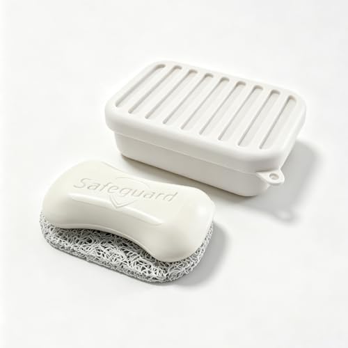 Silicone soap dish with lid
