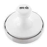 BBQ-Aid Burger Press, For Evenly Cooked, Tasty Burgers With Porcelain Hamburger Patty Maker For Grilling - BBQ Grill Accessories