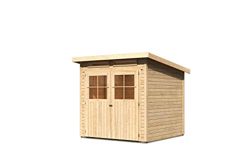 Karibu Gartenhaus Glücksburg 3 natur 19 mm – Bild 3