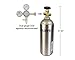 Coldbreak CO2 Tank, New, Aluminum, 5 lb. Capacity, Current Hydrostatic Testing Stamp