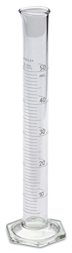 image for Corning Pyrex® #3024 Single Metric Scale, Glass Graduated Cylinder Se