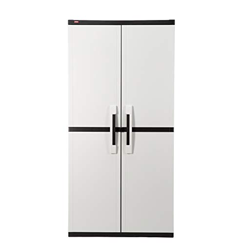 Amazon Com Kt Keter 34 In W X 71 In H X 17 In D Plastic Freestanding Garage Cabinet Industrial Scientific
