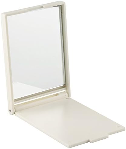 Compact Pocket Mirror - Premium Folding Travel Makeup Mirror - Best Compact Mirror for Purses (White)