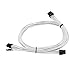 EVGA White G2/P2/T2 Power Supply Cable Set, Individually Sleeved (100-CW-1300-B9)