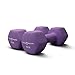 Fitness Republic 15LB Neoprene Workout Dumbbells Set of 2 - Non Slip, Anti Roll Exercise & Fitness Dumbbells - Hex Shaped Hand weights for Men & Women - Ideal for Home and Gyms training