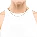 Lifetime Jewelry Figaro Chain 1.5MM, 24K Gold with Inlaid Bronze, Premium Fashion Jewelry, Pendant Necklace Made Thin for Charms, Guaranteed for Life, 16 to 30 Inches