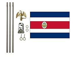 Costa Rica 3x5 ft Outdoor Flag and Flag Pole