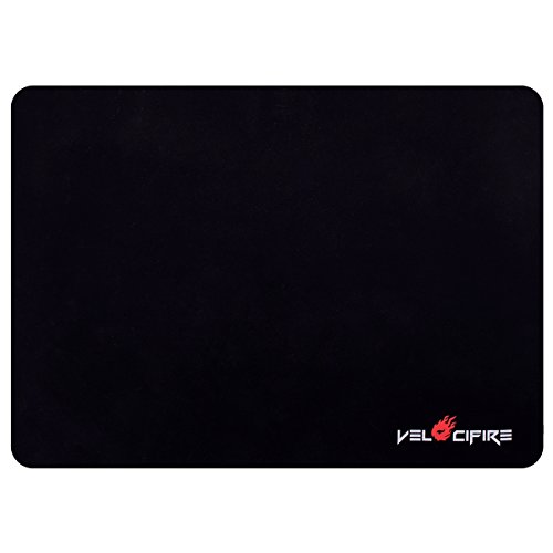 VELOCIFIRE VP10 Mouse Pad Rubber Non-Slip Water Resistant Base, Black