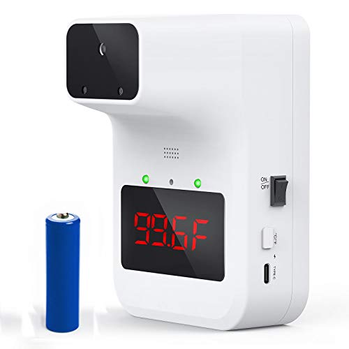 GEKKA Wall Mounted Infrared Forehead Thermometer, Wall Mount