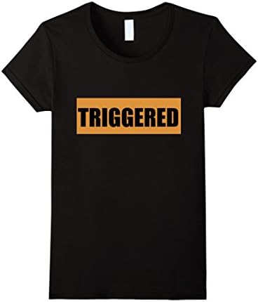Women's Triggered - Funny, Internet, Meme - T Shirt Medium Black