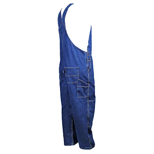 Oil and Gas Safety Supply Men's Flame Resistant Denim Bib Overall 5XL