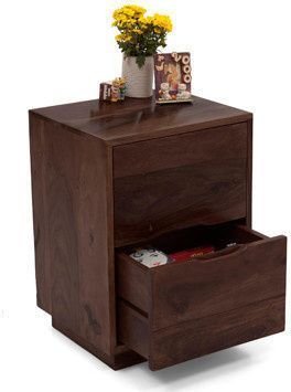 Urban Ladder Zephyr Solid Wood Bed Side Table (Mahogany)