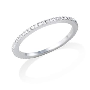 Gold diamond eternity rings