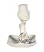 Beth Marie Luxury Boutique Owl Ring Holder with Tree Display Dish, Cute White Ceramic Engagement and Wedding Ring Holder