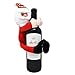 Gift Boutique Christmas Wine Bottle Cover Hugger Holder 3 Pack Santa Snowman and Reindeer Design for Home & Kitchen Holiday Party Table Decorations Gift Wrapping Supplies Accessories