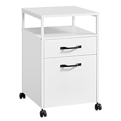 VASAGLE File Cabinet, Mobile Filing Cabinet with