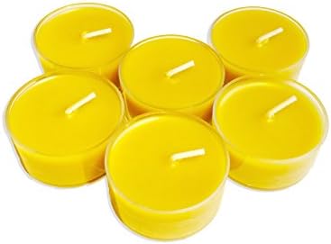 Handmade 100% Pure Beeswax Tealight Candles Honey Smell Cotton Wick by Votprof (6)