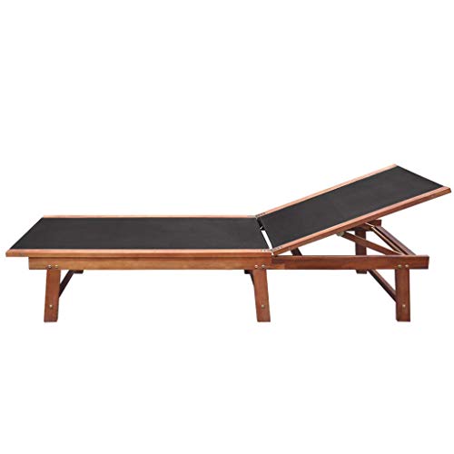 K&A company Sunlounger Acacia Wood