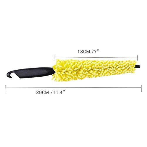 FOLCONROAD Vehicle Car Motorcycle Wheel Tire Cleaning Brush Washing Rim Scrub Brush Tool