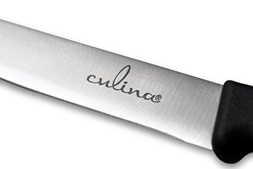 Culina Paring Knife Set of 2. German Steel Blade. – Black Color Handle