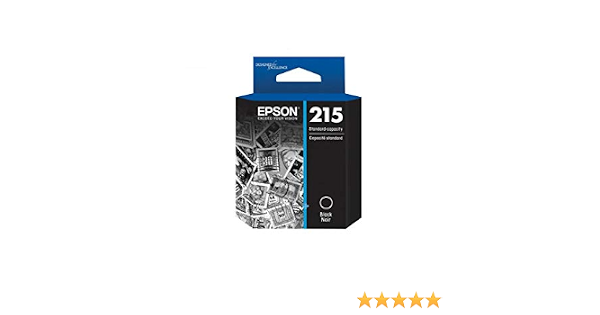 Amazon.com: Epson t215120 (215) estándar rendimiento cartucho de tinta  negro : Productos de Oficina